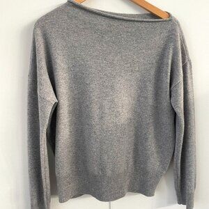 100% cashmere sweater, asym neck; size small, Nordstrom